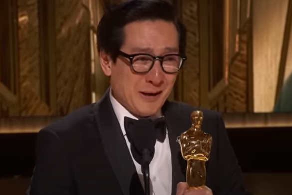 Ke Huy Quan Accepts the Oscar for Supporting Actor / ABC/Disney (YouTube)