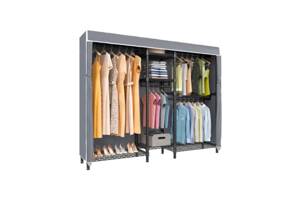 VIPEK V6C Heavy Duty Covered Clothes Rack Portable Wardrobe Closet