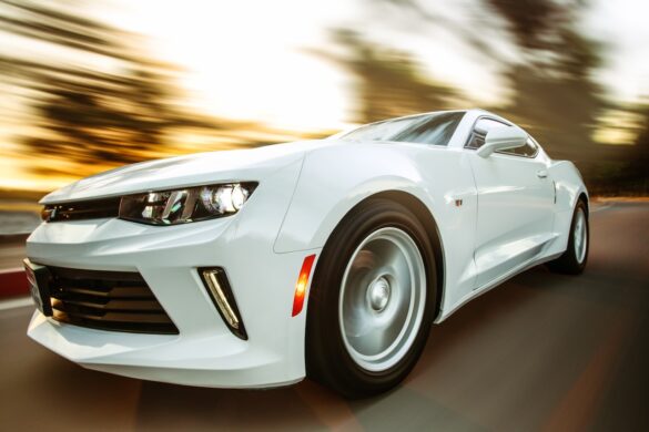 White Chevy Camaro