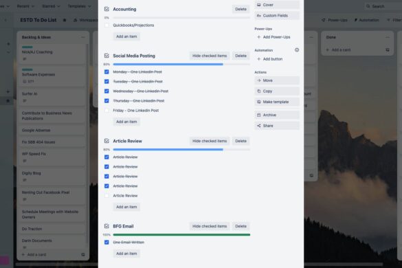 Time Blocking in Trello
