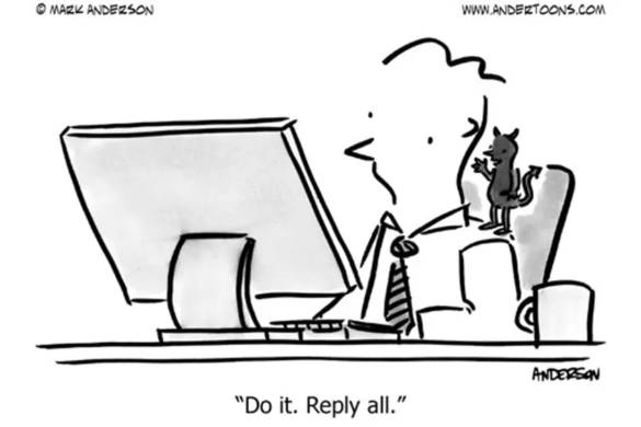 reply all email cartoon