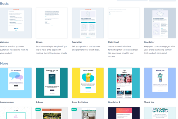 Best Marketing CRM - HubSpot Email Templates