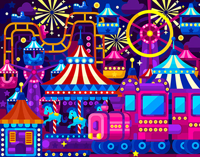 Vector illustrations for mobile game