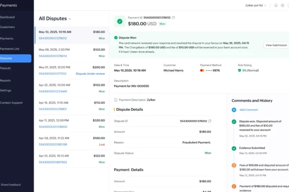 Zoho Enters U.S. Payments Market with Launch of Zoho Payments
